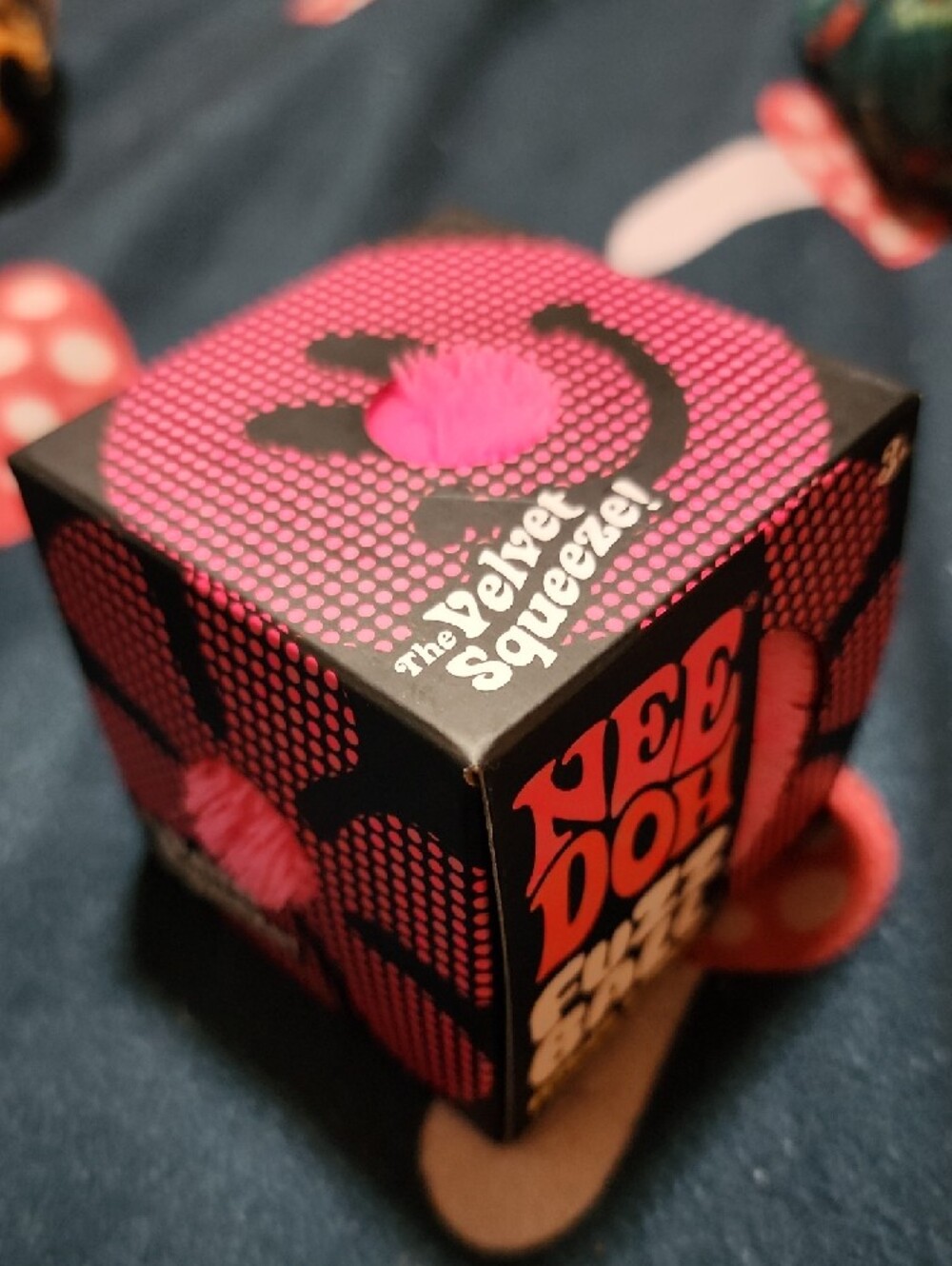 NeeDoh Fuzz Ball Pink Collectible Toy - Picture 3 of 4